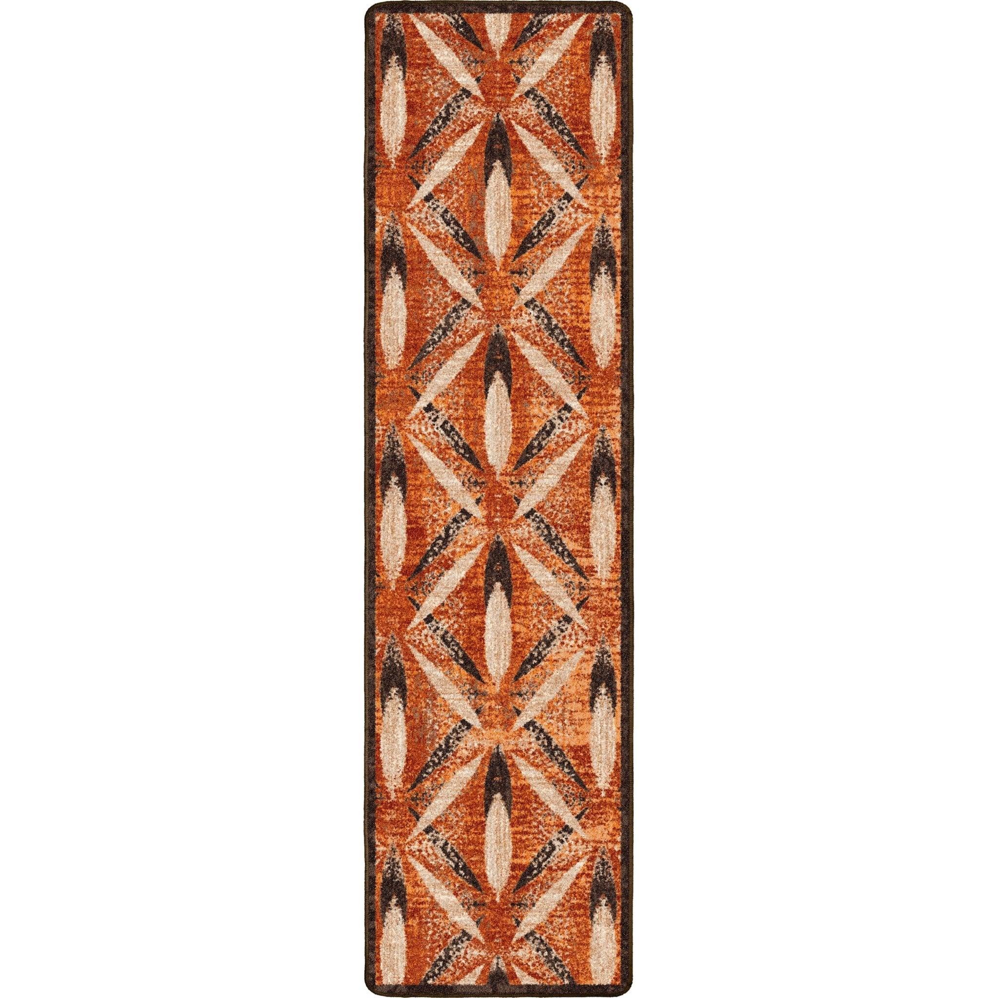 Plumas Mesa Feathered Floor Runner - American Made Floor Coverings - Your Western Decor