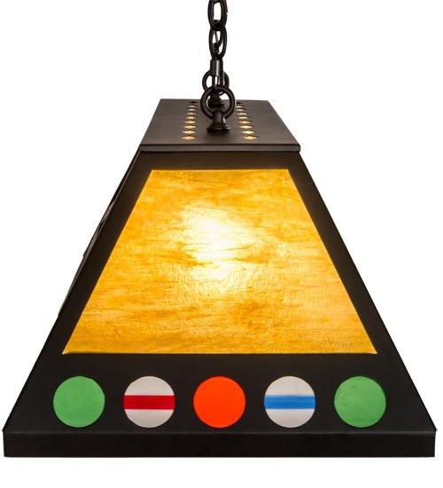 Customizable Oblong Pool Table Pendant Light made in the USA -  Your Western Decor