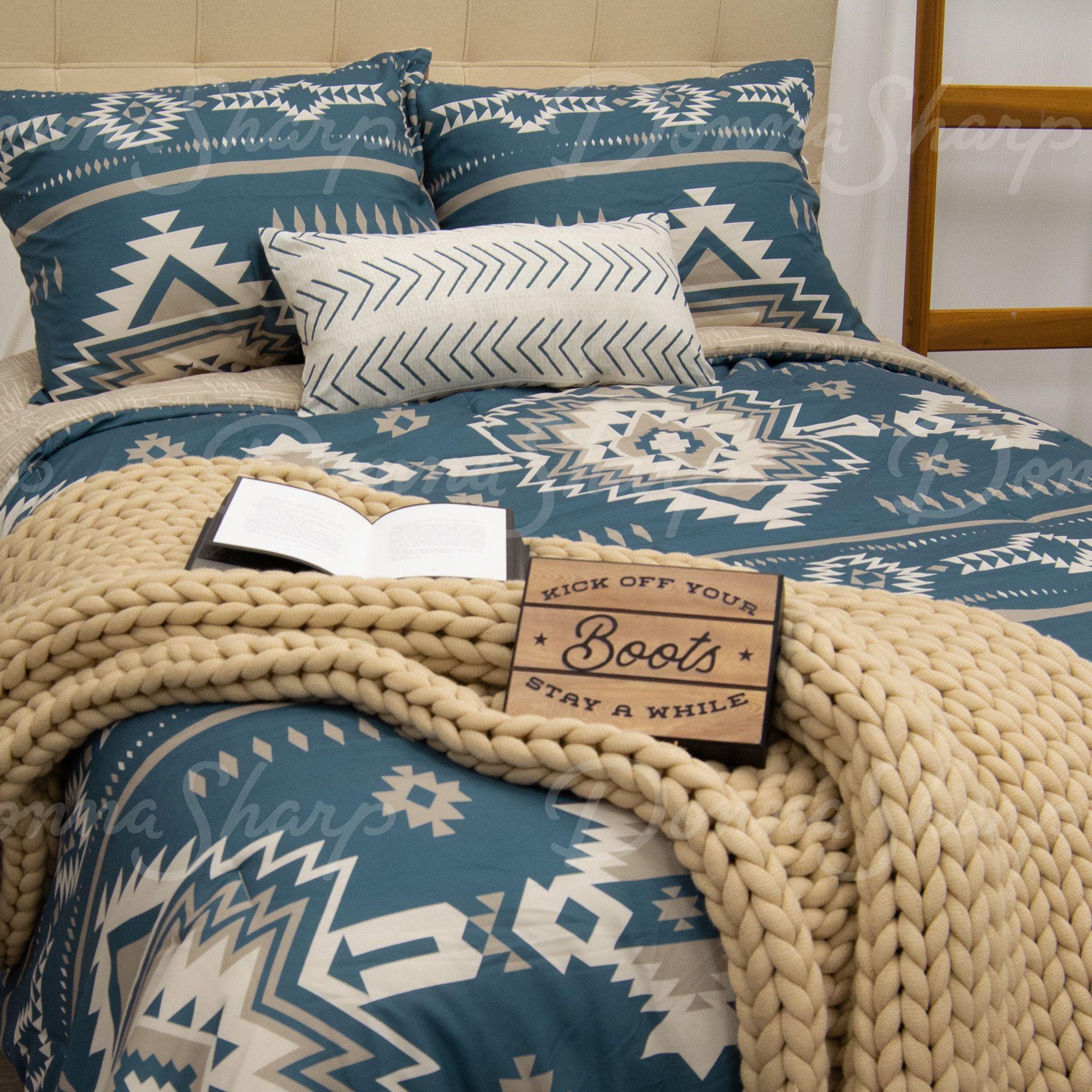 Prairie Sky Reversible Southwestern Comforter Set - Your Western Decor