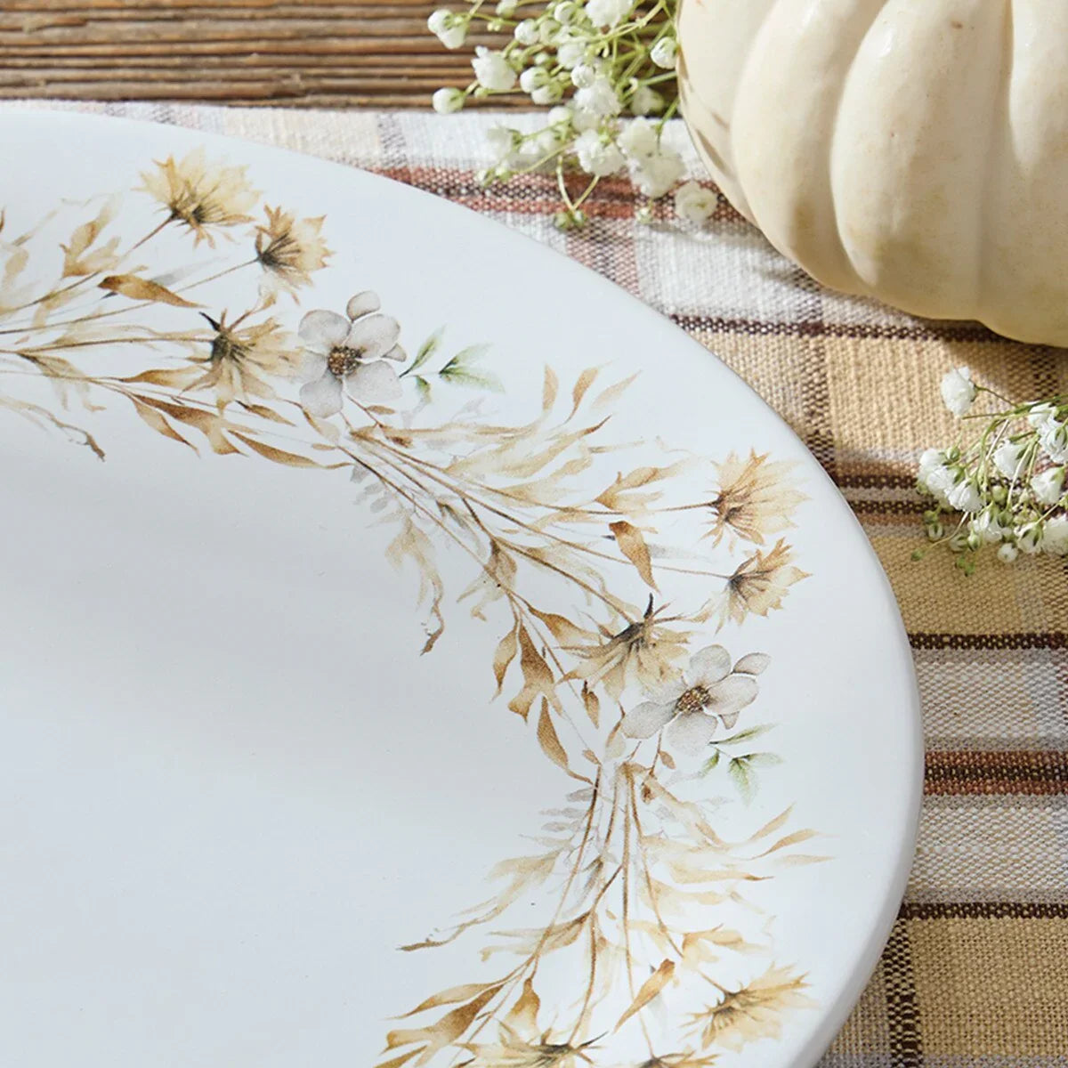 Pumpkin Harvest Serving Plate detail - Your Western Decor