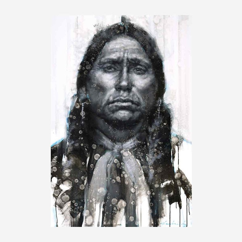 Quanah Parker Native American Art by artist David Frederick Riley - Your Western Decor