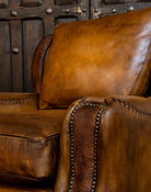 Western Rambler Leather Lounge Chair made in the USA - Your Western Decor