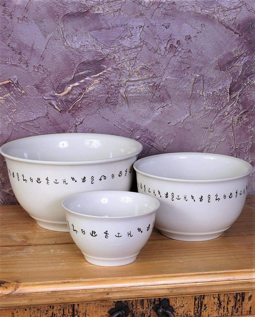 Ranch brands western mixing serving bowl set of 3 - Your Western Decor