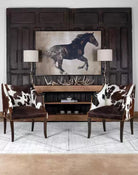 Rancho brown and white cowhide accent chairs - Your Western Decor