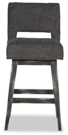 western faux shearling swivel counter stool