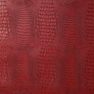 Red Croc Embossed Faux Leather for upholstery projects - Your Western Decor