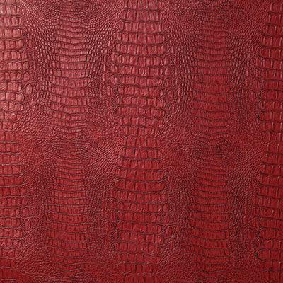 Red Croc Embossed Faux Leather for upholstery projects - Your Western Decor