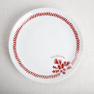 Holly, mistletoe and rope Christmas plate - Your Western Decor