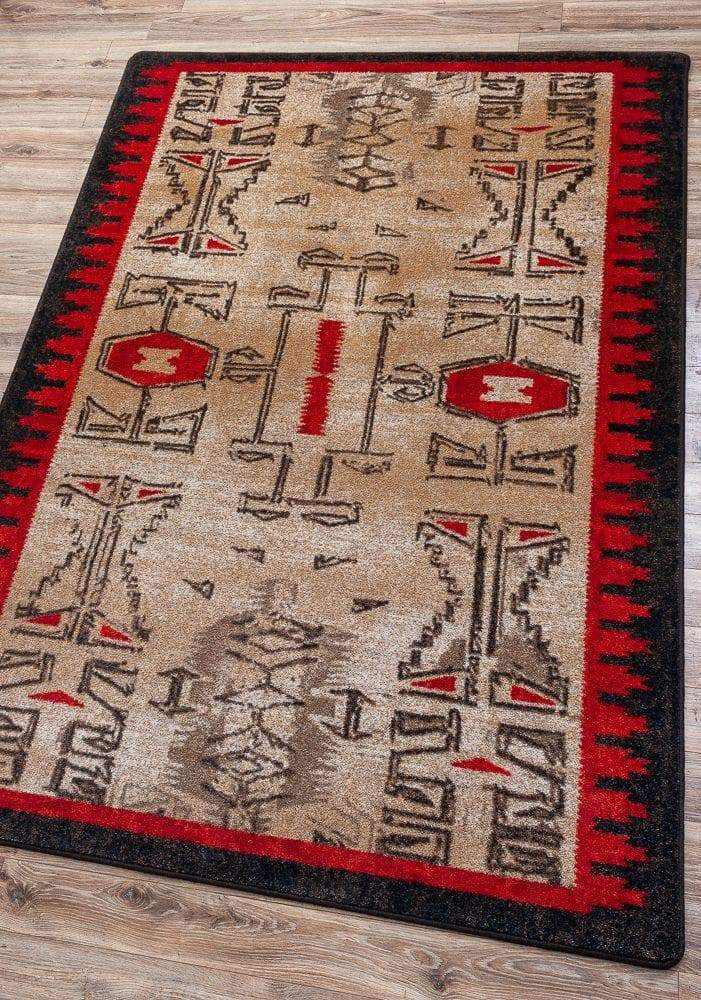 Red, Black & Beige Area Rugs - Your Western Decor, LLC