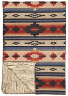 western throw blanket southwestern faux fur blanket redrock canyon pattern