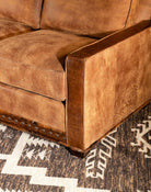 Regency Cowhide & Leather Sofa Arm - Your Western Decor