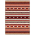 Remington Multi Red Stripe Area Rugs made in the USA - Your Western Decor