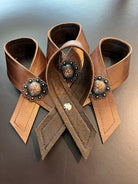 Handmade Reversible Western Leather Napkin Rings - Your Western Decor