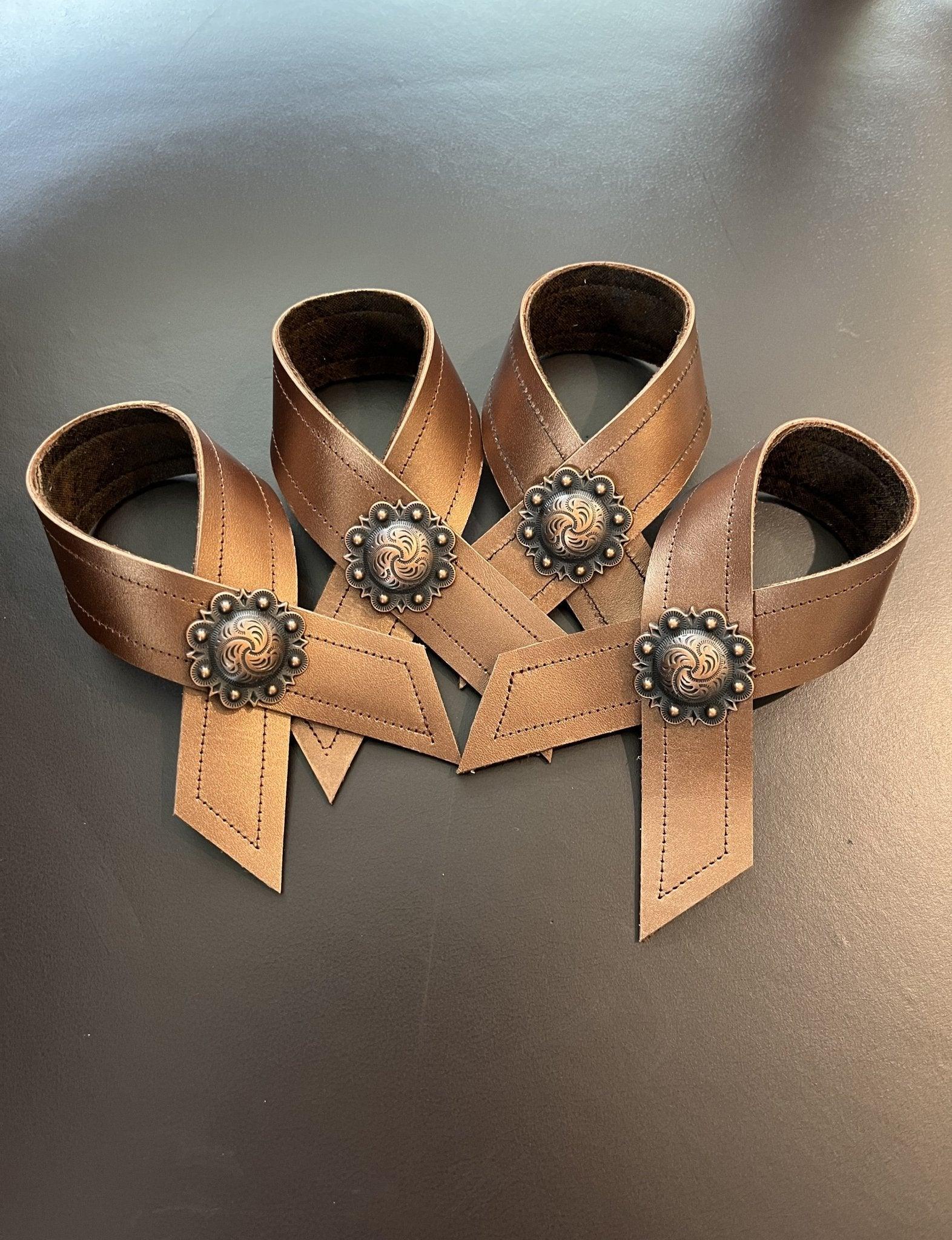 Handmade Reversible Western Leather Napkin Rings - Your Western Decor