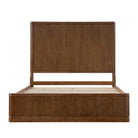 Ridgeline walnut wood bed front view 