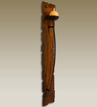 Single iron candle wall sconce 