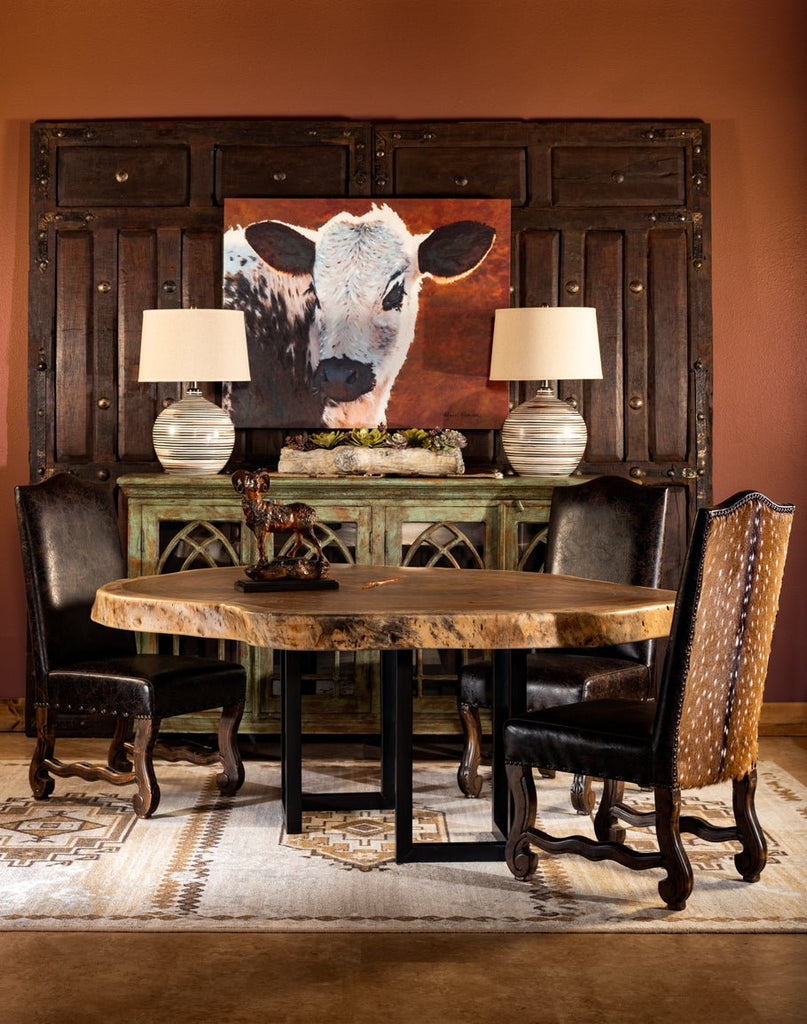 Rio anna area rug - axis dining chairs - made in the USA - Your Western Decor