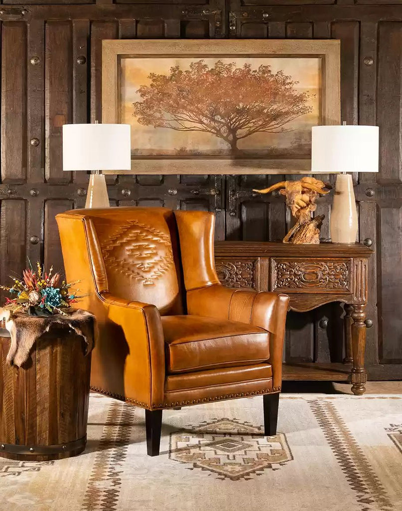 American made Rockford Executive Leather Arm Chair - Your Western Decor