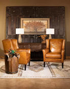 American made Rockford Executive Leather Arm Chair - Your Western Decor