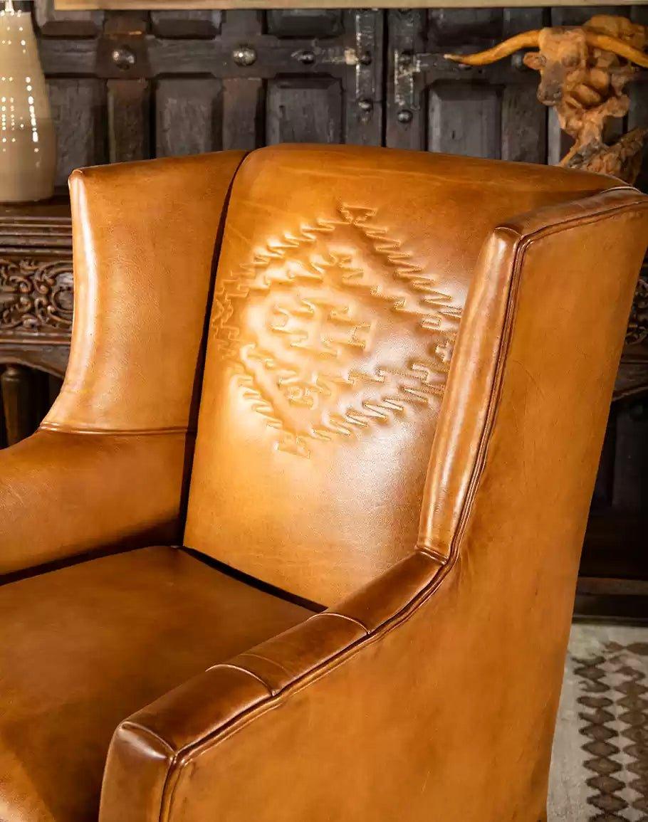 American made Rockford Executive Leather Arm Chair - Your Western Decor