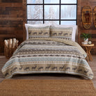 Rockies Quilt Set featuring fish and elk - Your Western Decor