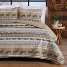 Rockies Quilt Set featuring fish and elk - Your Western Decor