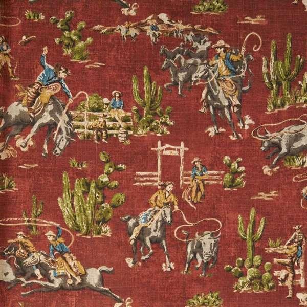 Roping ranch western fabric- Your Western Decor