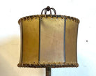 Cylinder rawhide lamp shade in brown 