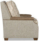 Patterned armchair with brown accents on a white background - Your Western Decor