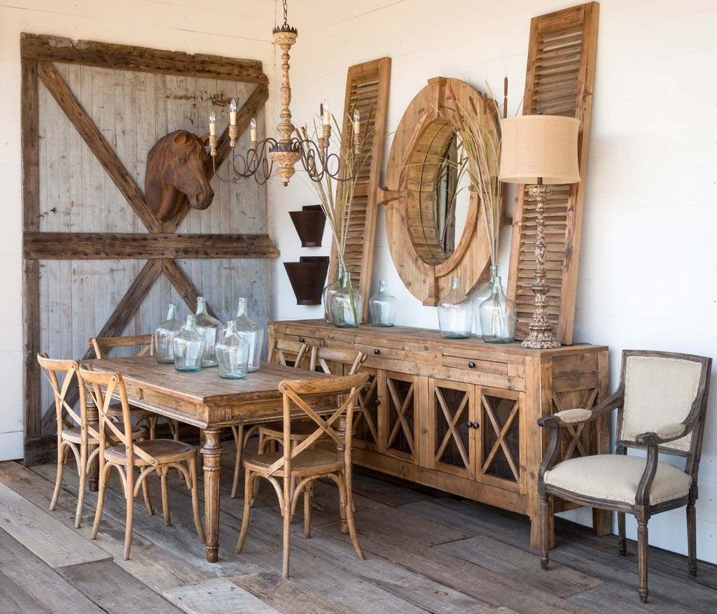 Rustic reclaimed wood dining room furniture - Your Western Decor