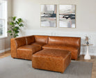 Rubicon 3-pc leather sectional 