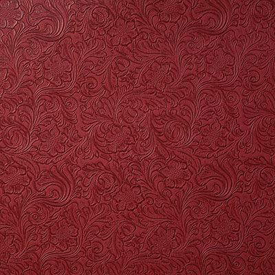 Ruby Floral Tooled Faux Leather for upholstery or decor - Your Western Decor