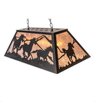 Running Horses Island Light - Black finish made in the USA - Your Western Decor