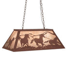 Running Horses Western Pendant Light made in the USA - Your Western Decor