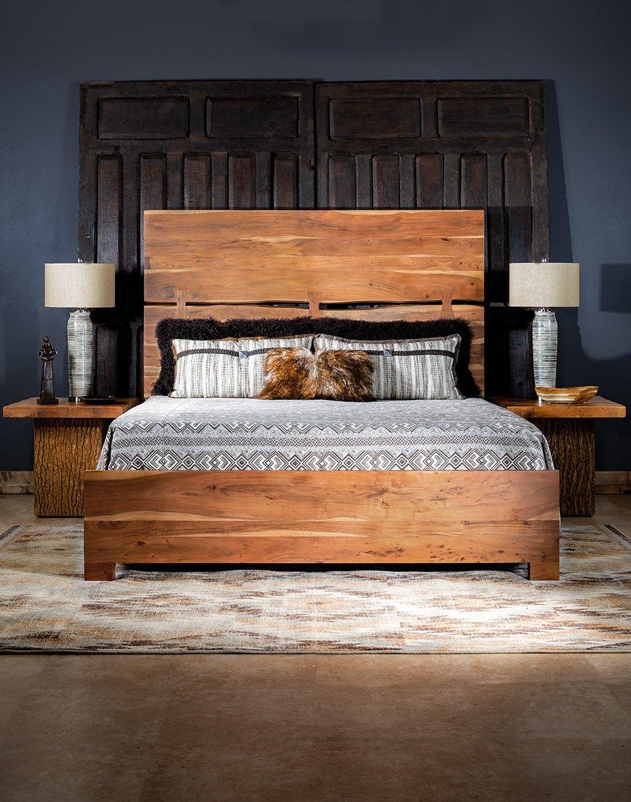 Rustic Theme Bed Rustic Acacia Live Edge Bed | Modern Rustic Bedroom Furniture – Your ...