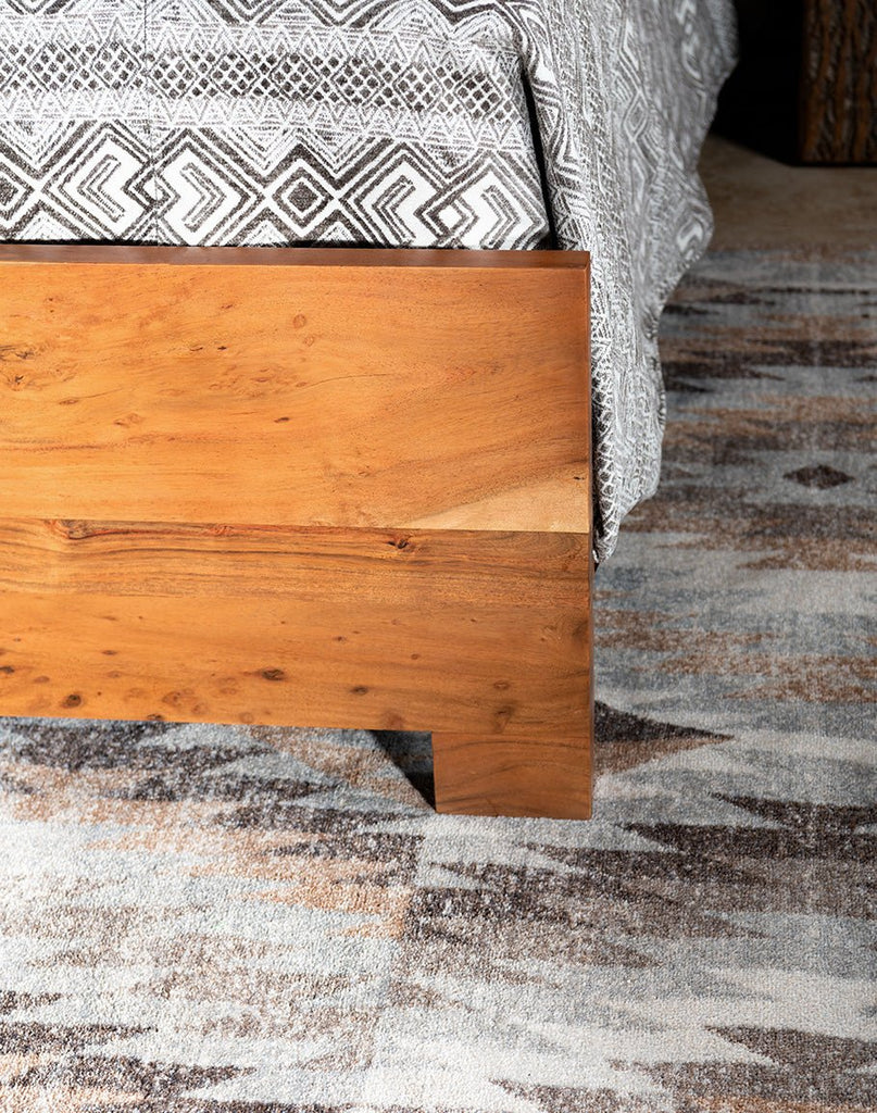 Rustic Acacia Live Edge Bed - Your Western Decor