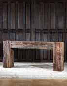 Rustic Reclaimed Boat Wood Sofa Table - Your Western Decor