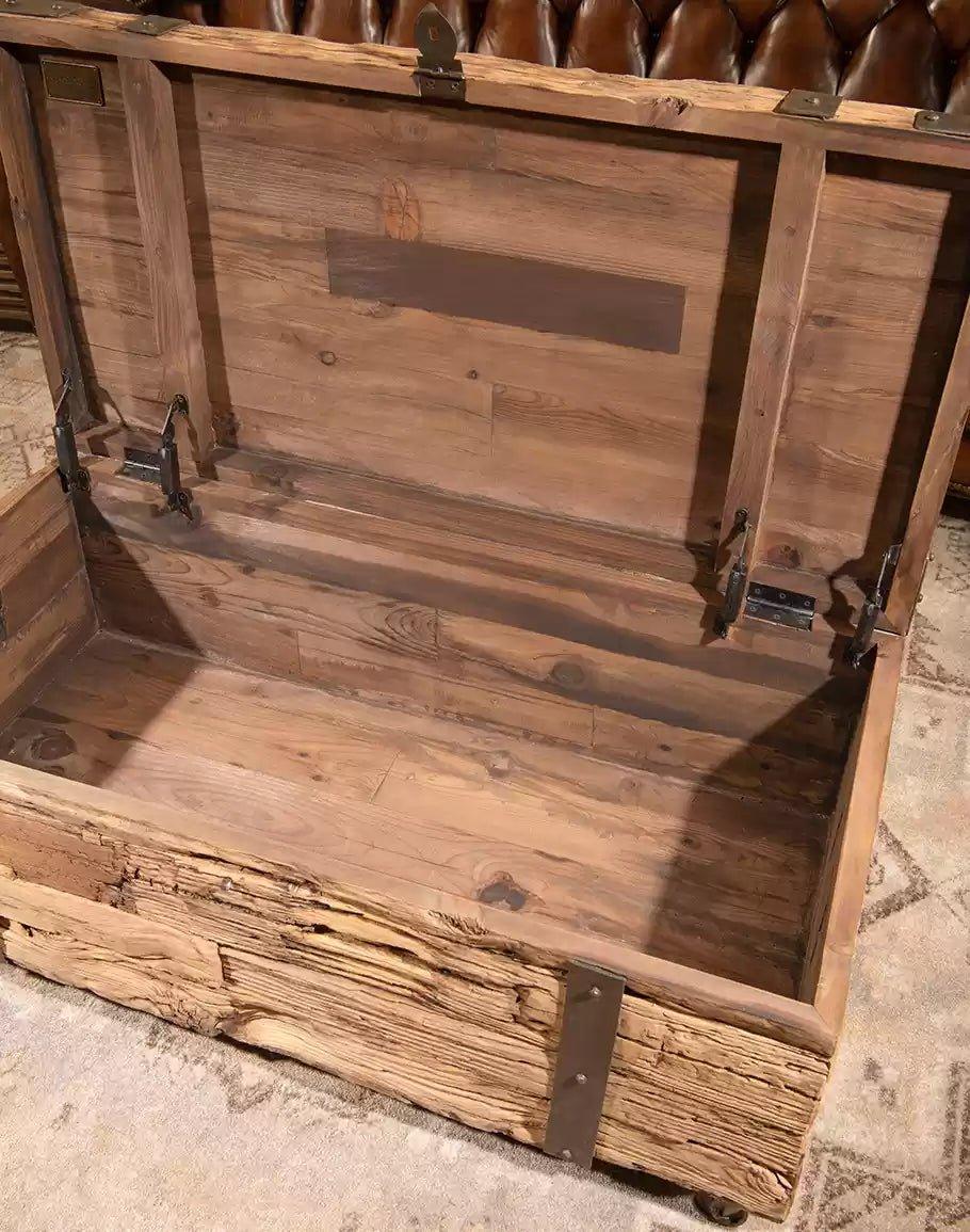 Rustic Chest Side Table Reclaimed Wood Chest Coffee Table | Your Western decor – Your Western Decor