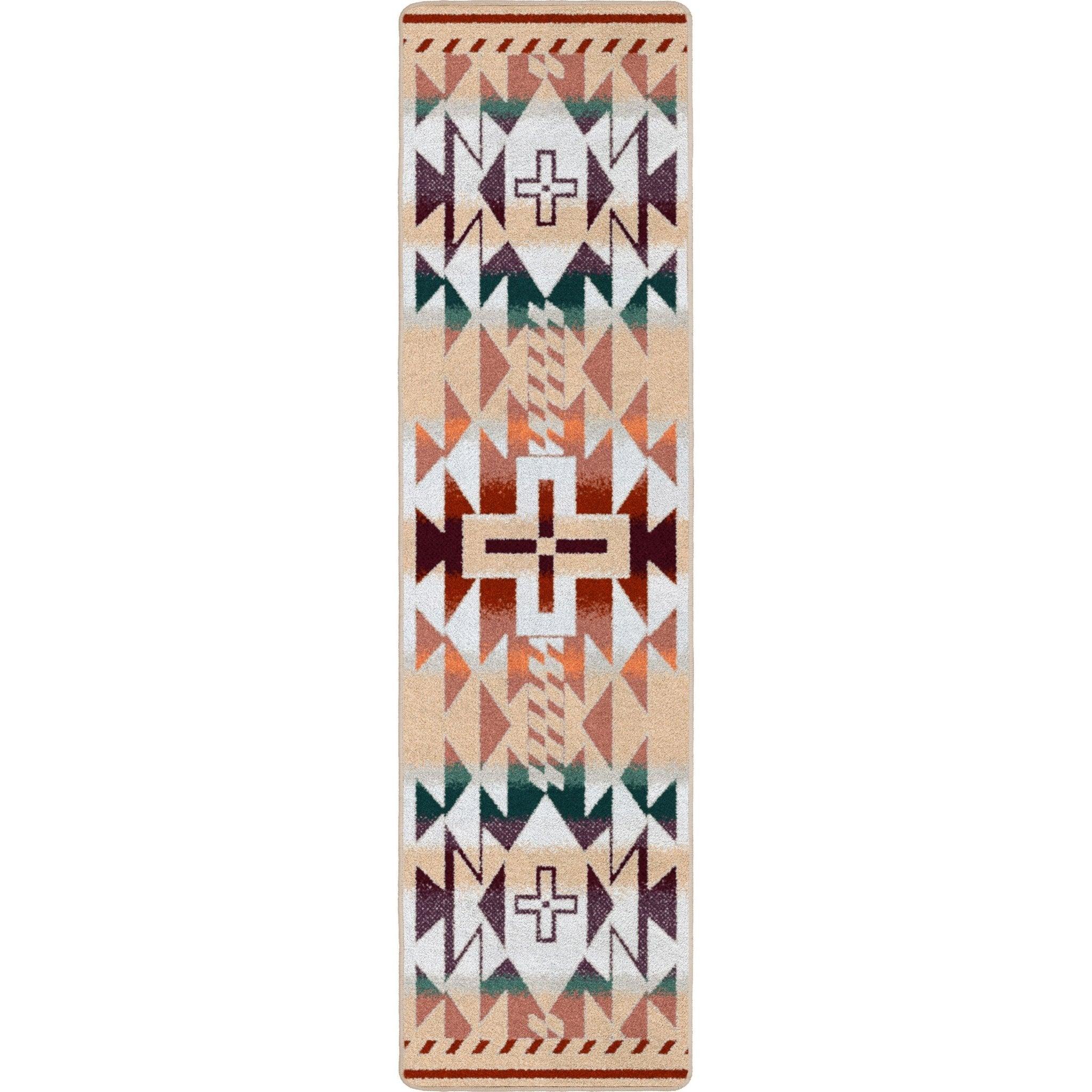 Rustic Cross Southwestern Floor Runner - Your Western Decor