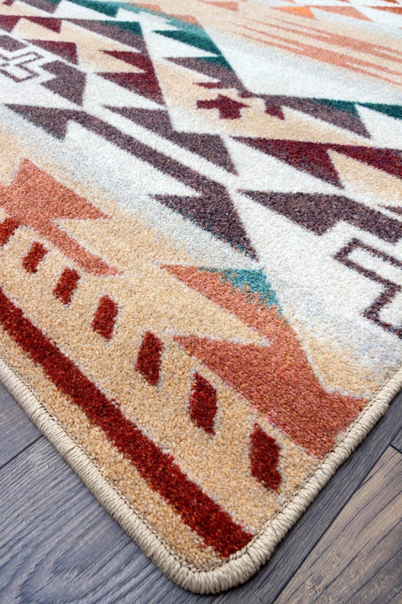 Rustic Cross Southwest Rug Corner Detail - Your Western Decor