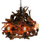 Handmade driftwood rustic chandelier - made in the USA - Your Western Decor