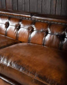 Urban Dark Leather Sofa 100% American Made - Your Western Decor