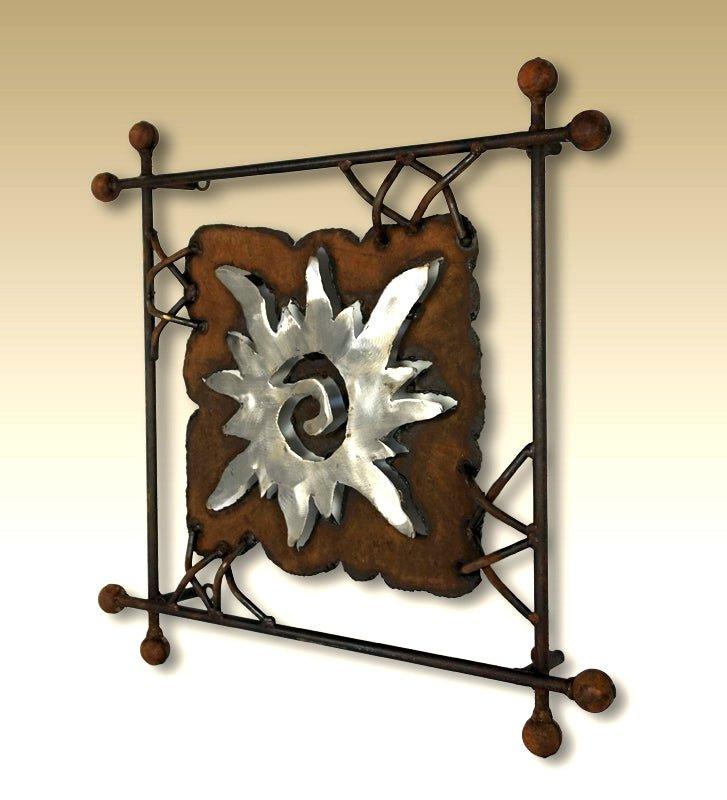 HandmadeRustic Metal Sun Wall Plaque - Polished - Your Western Decor