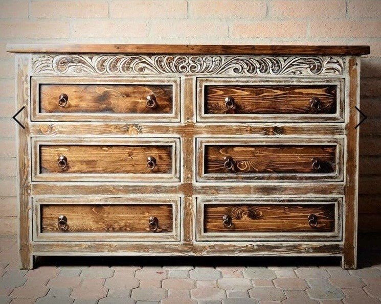Rustic Spanish Royal Dresser - Your Western Decor