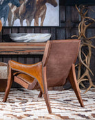 Saddle Leather Accent Chair - Your Western Decor