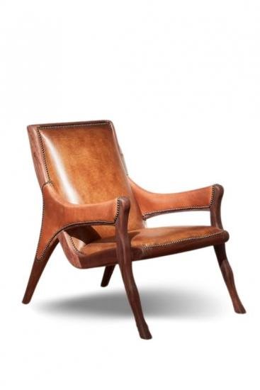 Saddle Leather Accent Chair - Your Western Decor
