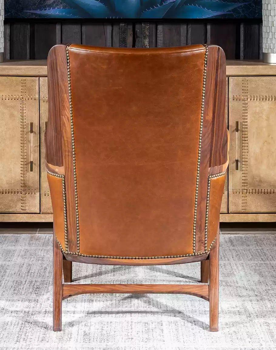 American Made Saddle Leather Arm Chair - Your Western Decor