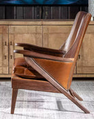 American Made Saddle Leather Arm Chair - Your Western Decor