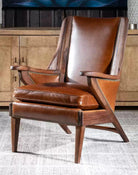 American Made Saddle Leather Arm Chair - Your Western Decor