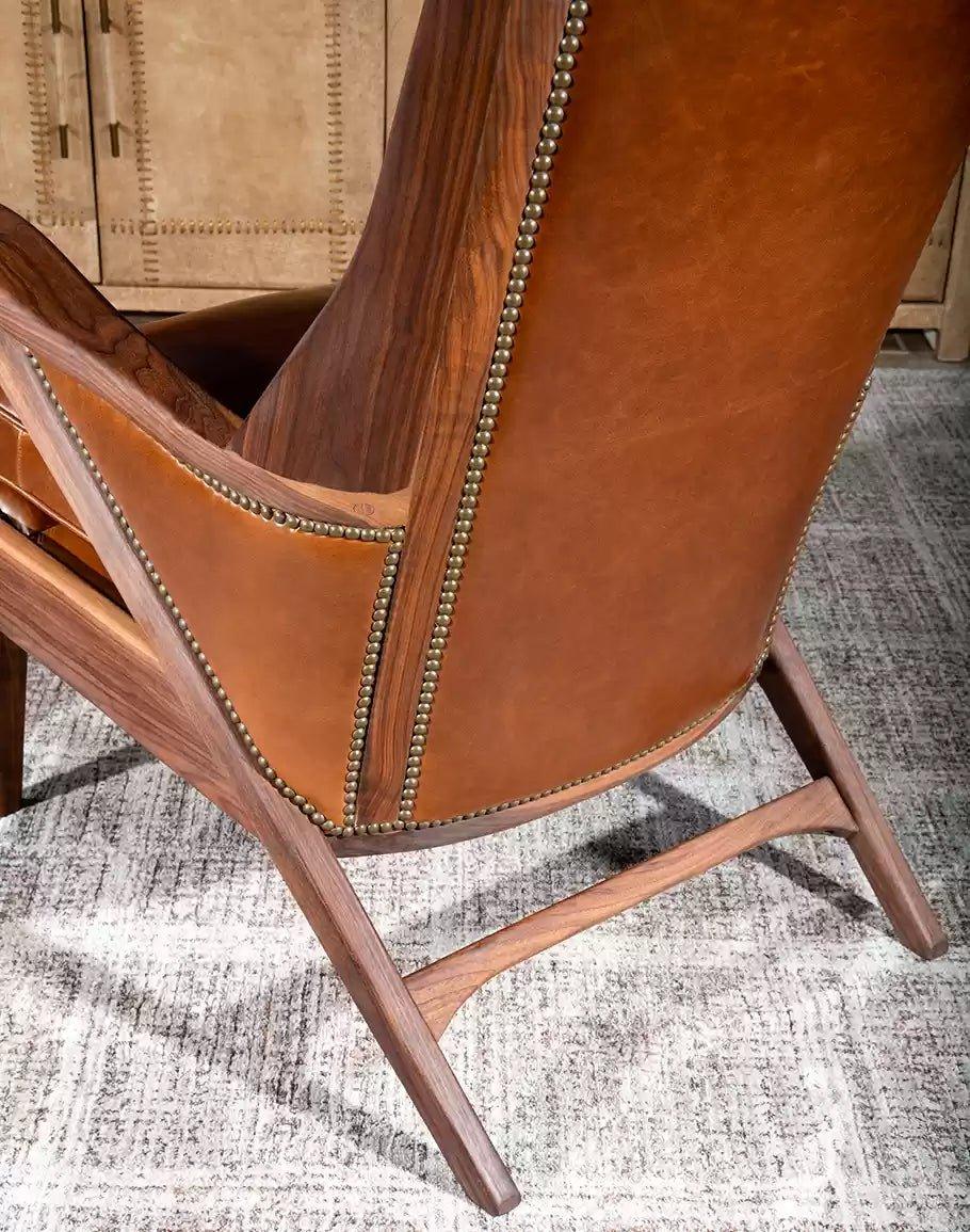 American Made Saddle Leather Arm Chair - Your Western Decor